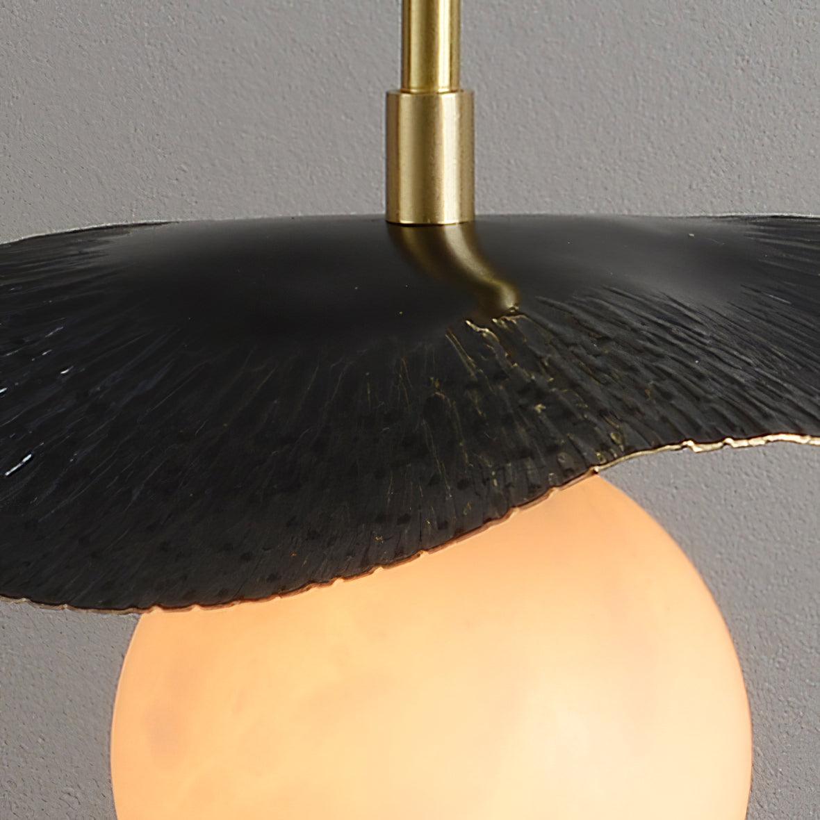 Talem Leaf Canopy Alabaster Pendant Light-Neutral Decor