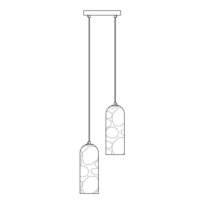 Zashayra Cylindrical Alabaster Pendant Light-Neutral Decor