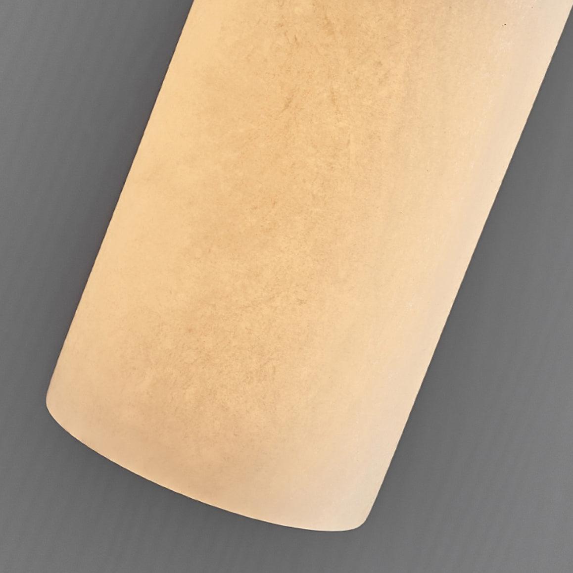 Zashayra Cylindrical Alabaster Pendant Light-Neutral Decor