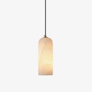 Zashayra Cylindrical Alabaster Pendant Light-Neutral Decor