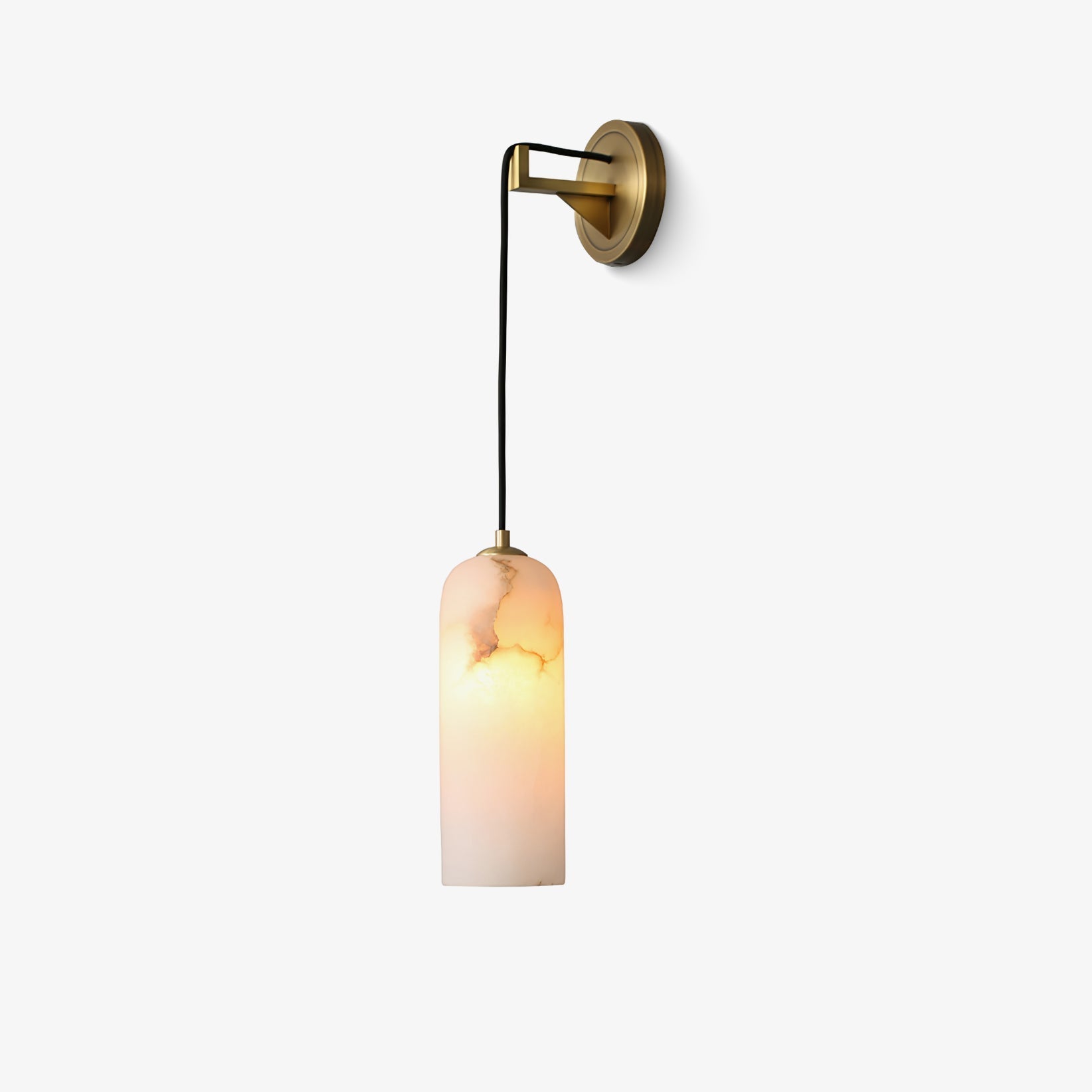 Virel Pendant Alabaster Wall Light-Neutral Decor