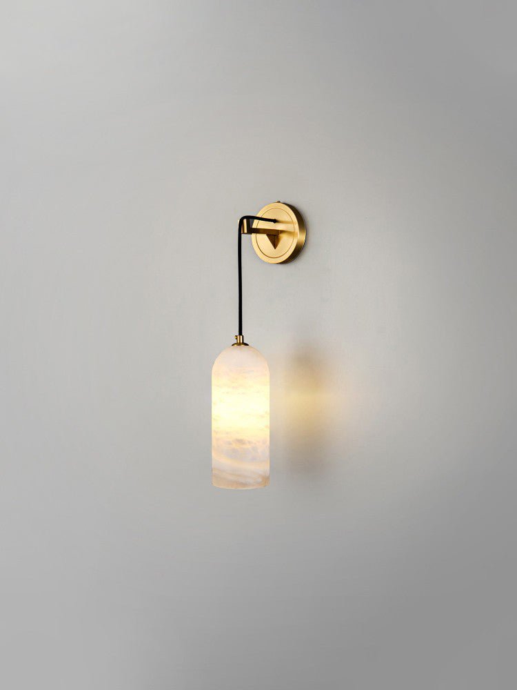 Virel Pendant Alabaster Wall Light-Neutral Decor