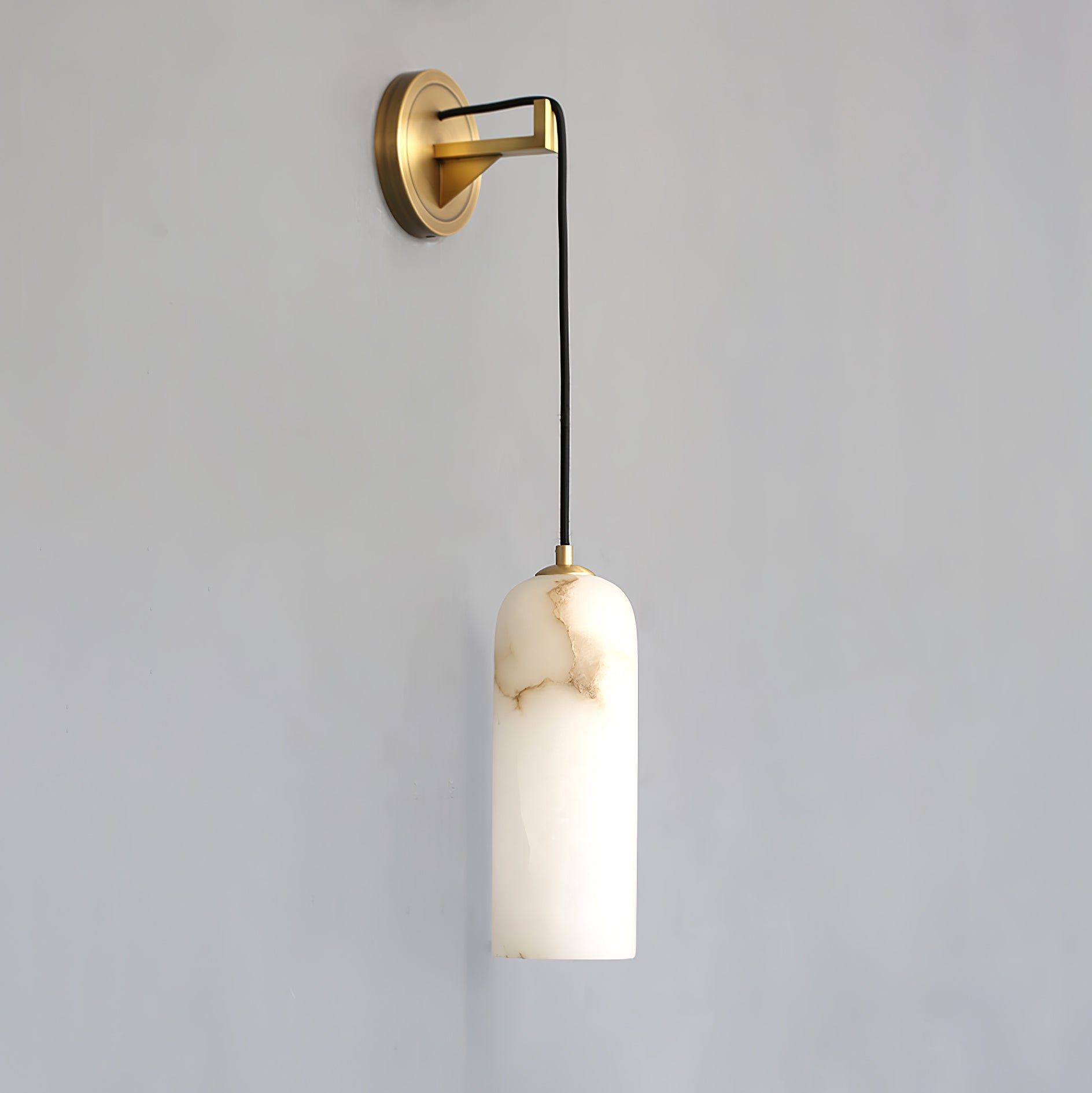 Haelion Pendant Alabaster Wall Light-Neutral Decor