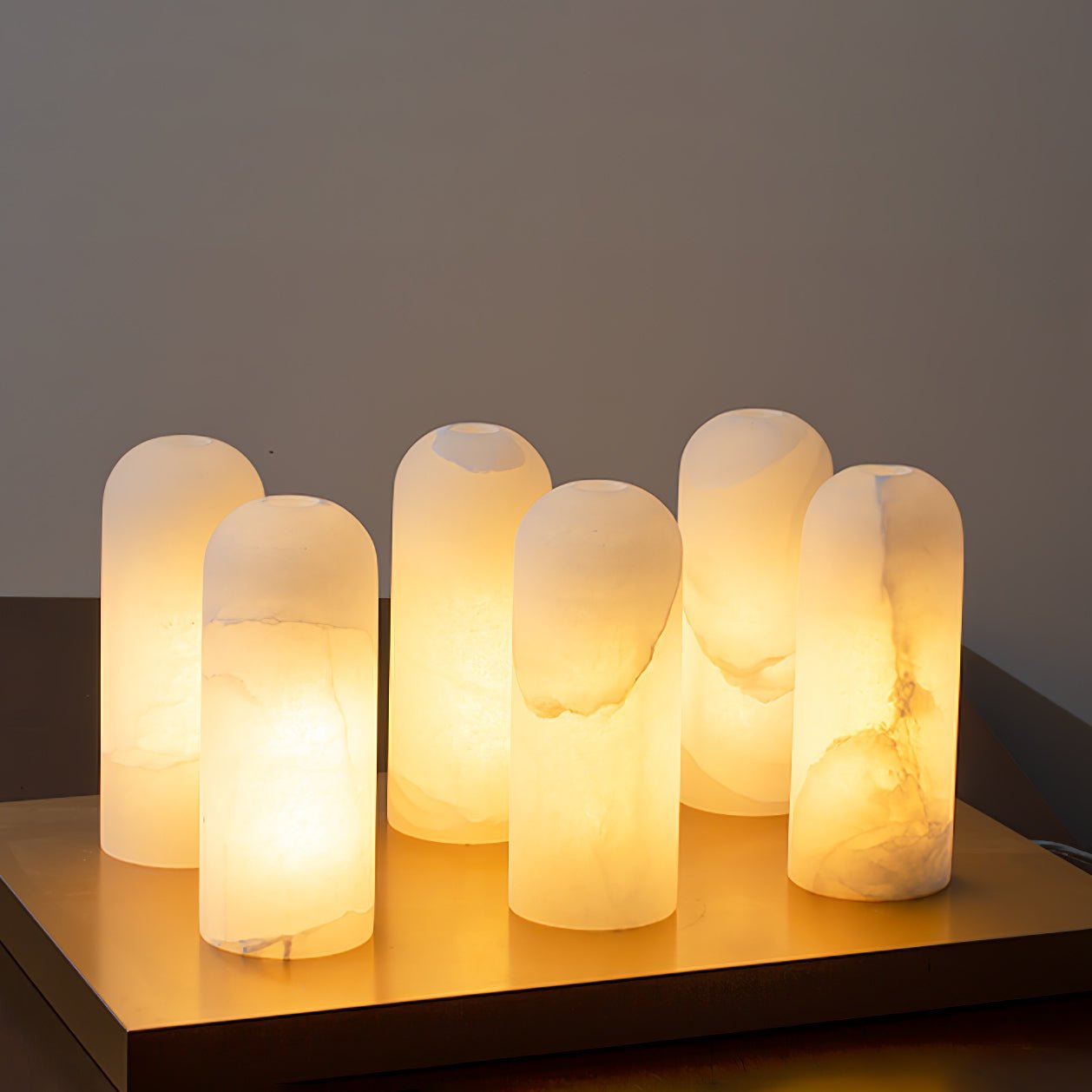 Haelion Pendant Alabaster Wall Light-Neutral Decor