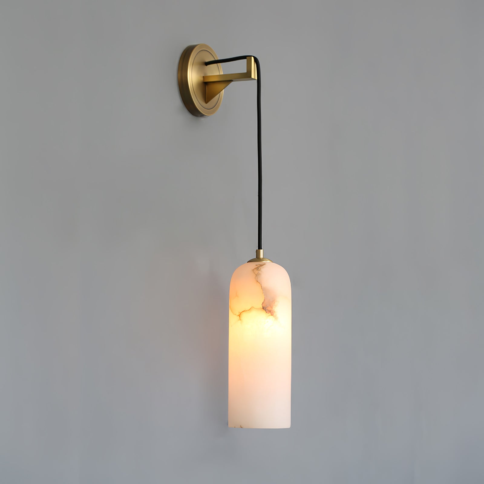 Virel Pendant Alabaster Wall Light-Neutral Decor