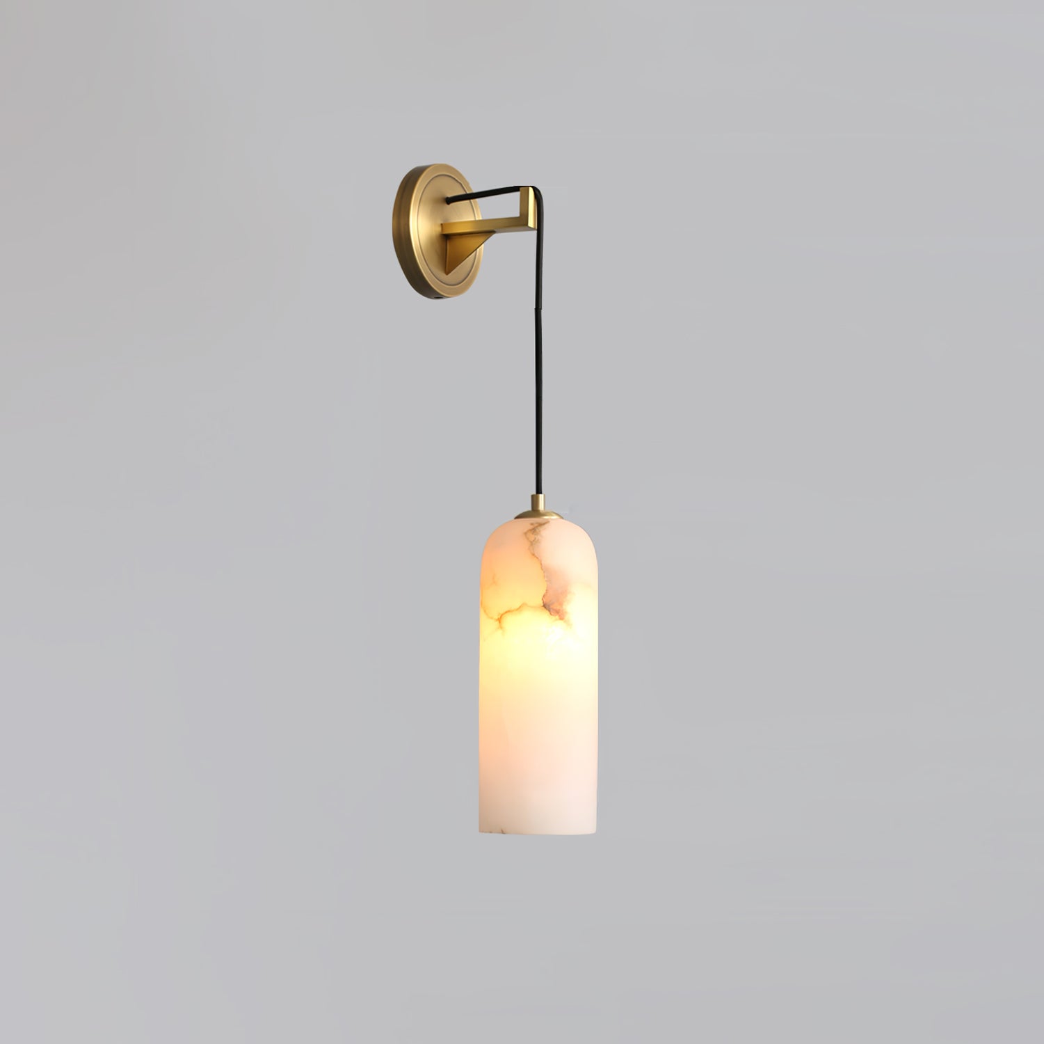 Virel Pendant Alabaster Wall Light-Neutral Decor