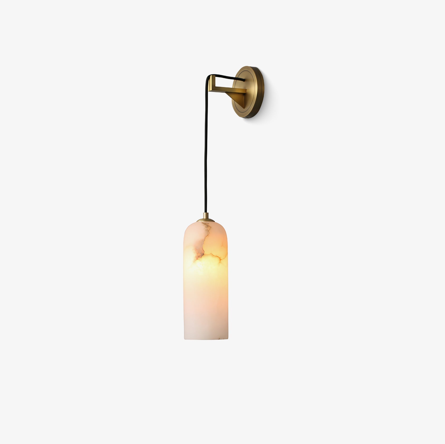 Virel Pendant Alabaster Wall Light-Neutral Decor