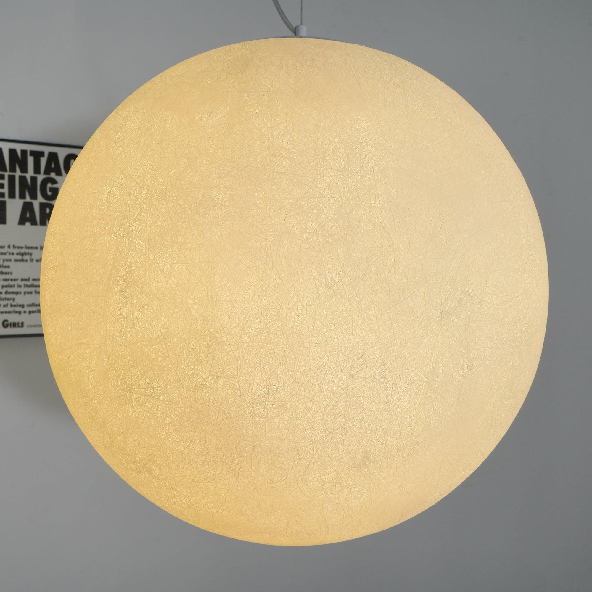 Lustra Pendant Lamp Moon Shaped for Living Room-Neutral Decor