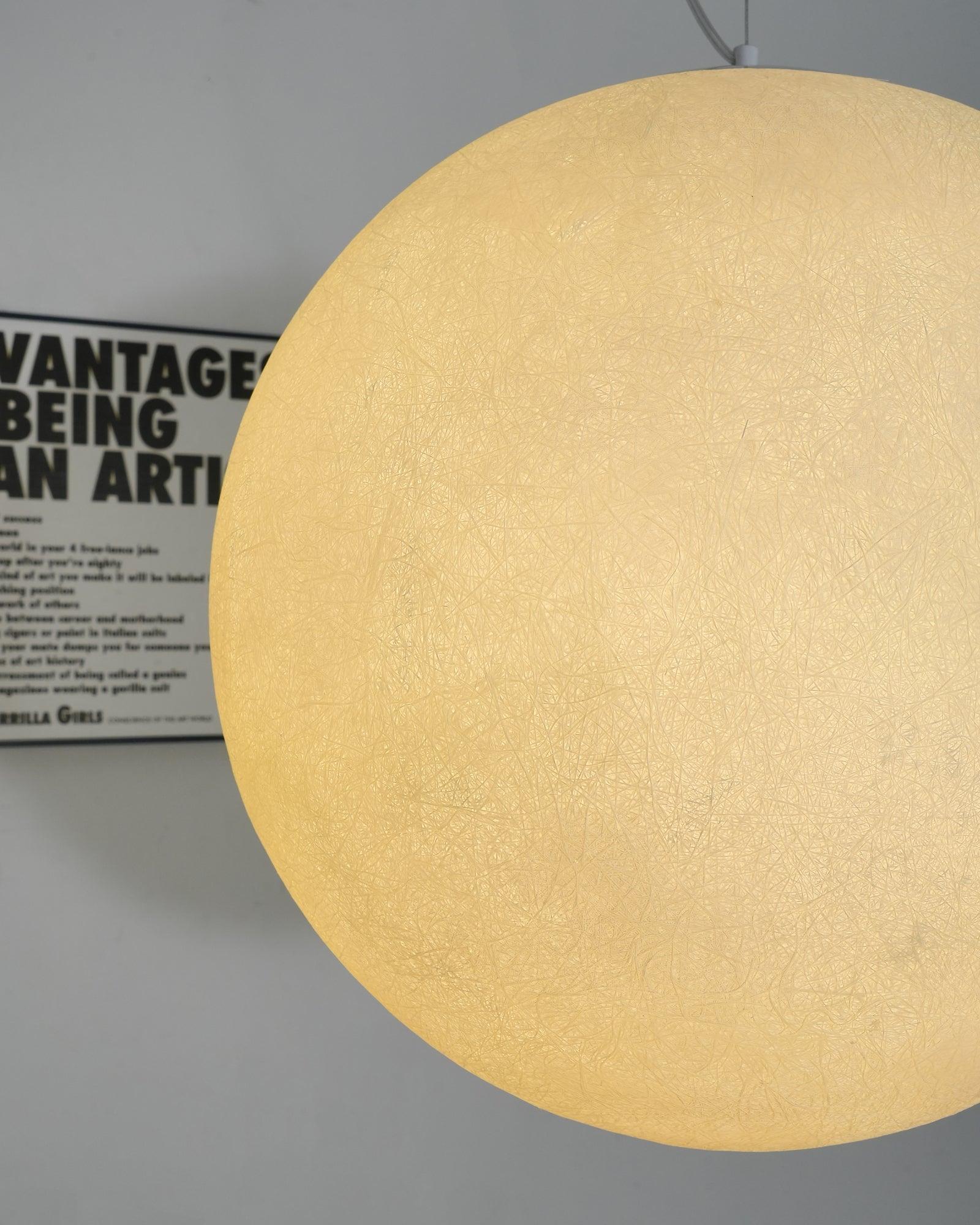 Lustra Pendant Lamp Moon Shaped for Living Room-Neutral Decor