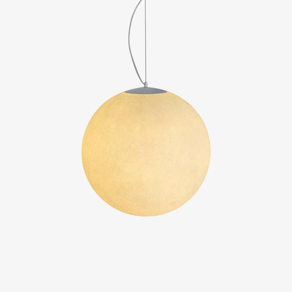 Lustra Pendant Lamp Moon Shaped for Living Room-Neutral Decor