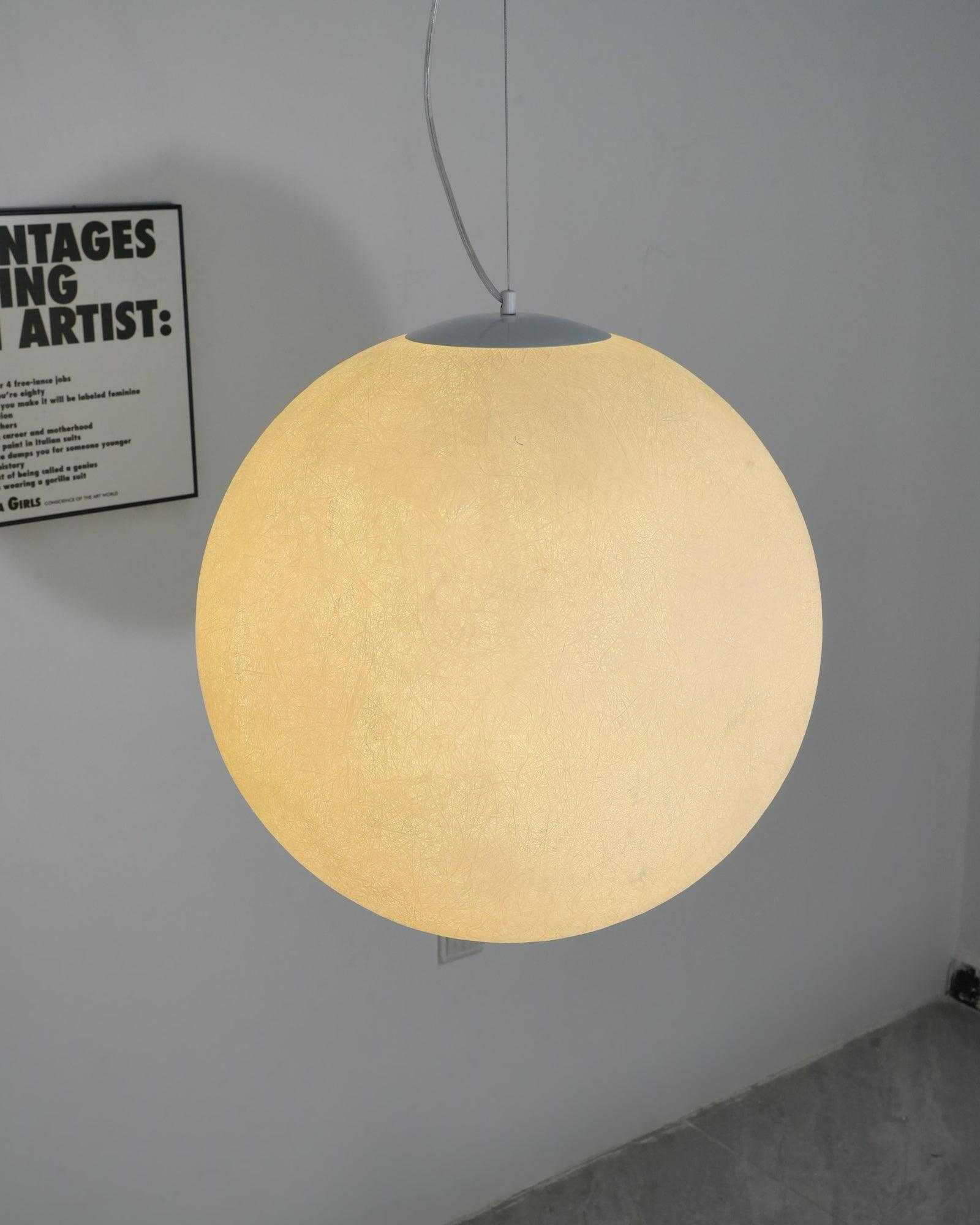 Lustra Pendant Lamp Moon Shaped for Living Room-Neutral Decor