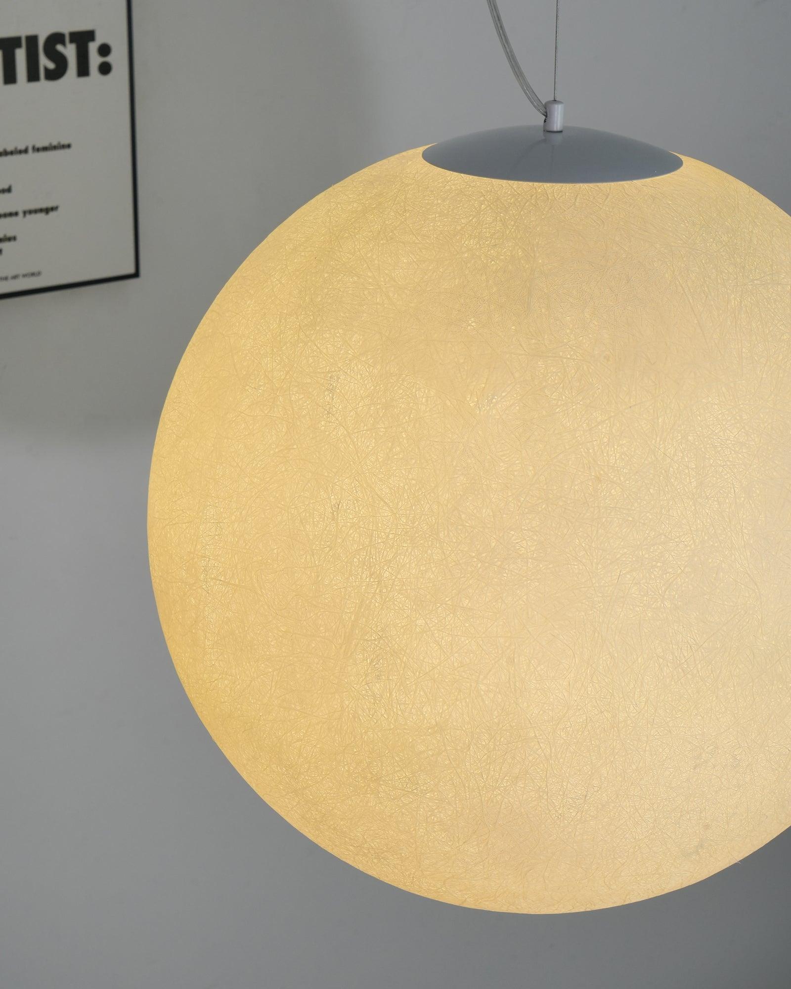 Lustra Pendant Lamp Moon Shaped for Living Room-Neutral Decor