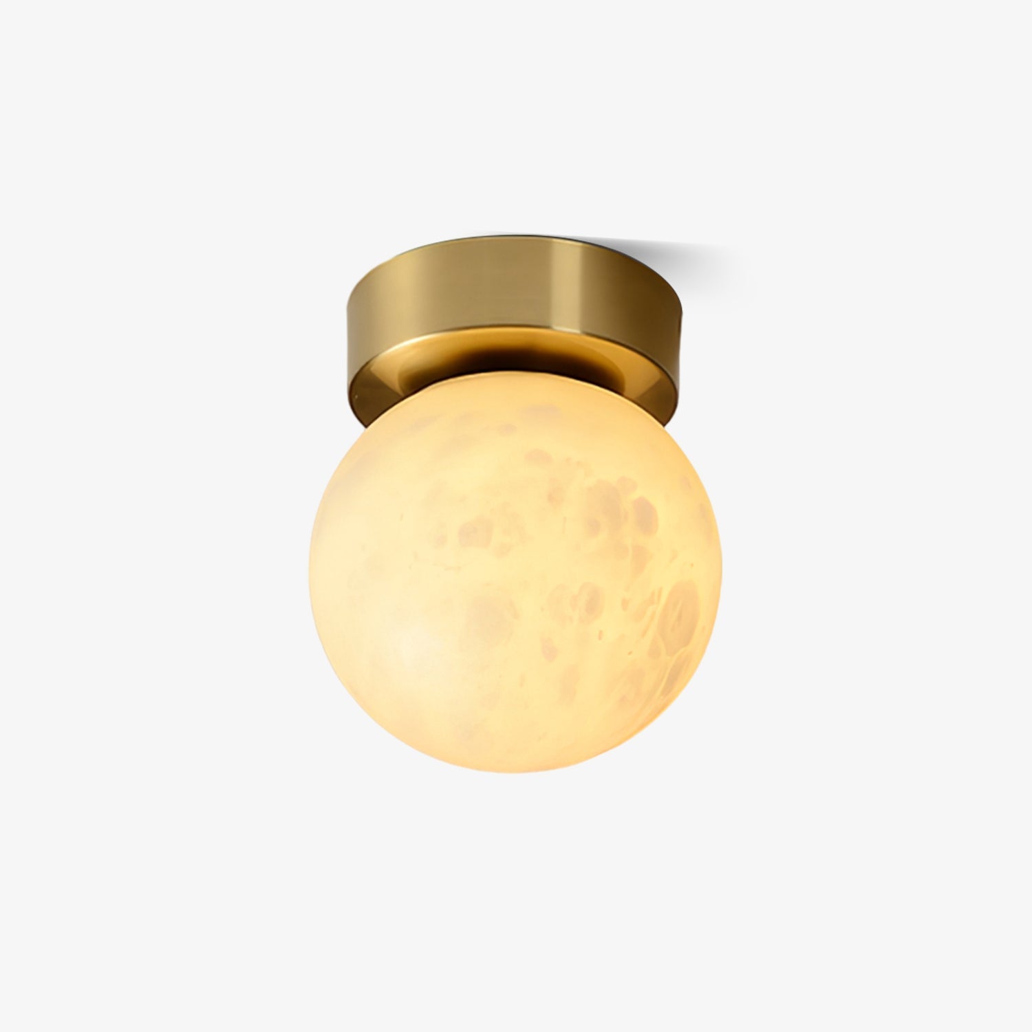 Otheyra Minimalist Alabaster Flush Mount Light-Neutral Decor