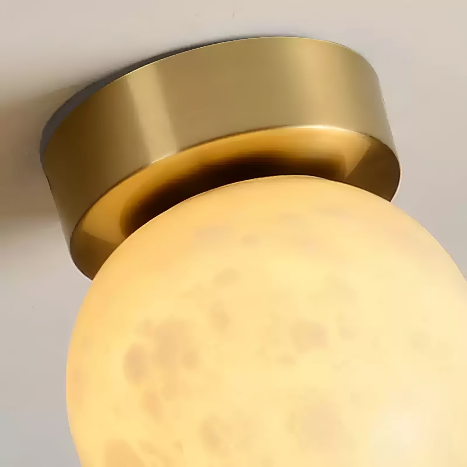 Otheyra Minimalist Alabaster Flush Mount Light-Neutral Decor