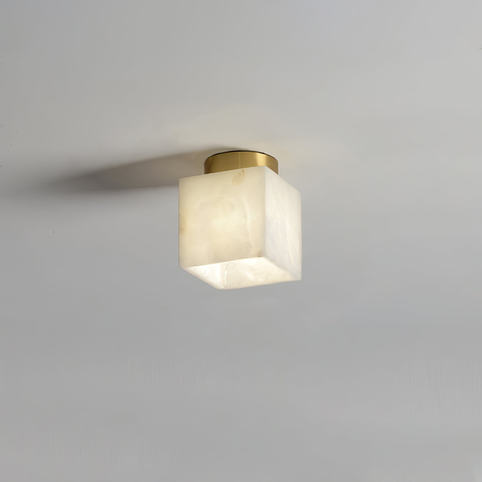 Otheyra Minimalist Alabaster Flush Mount Light-Neutral Decor