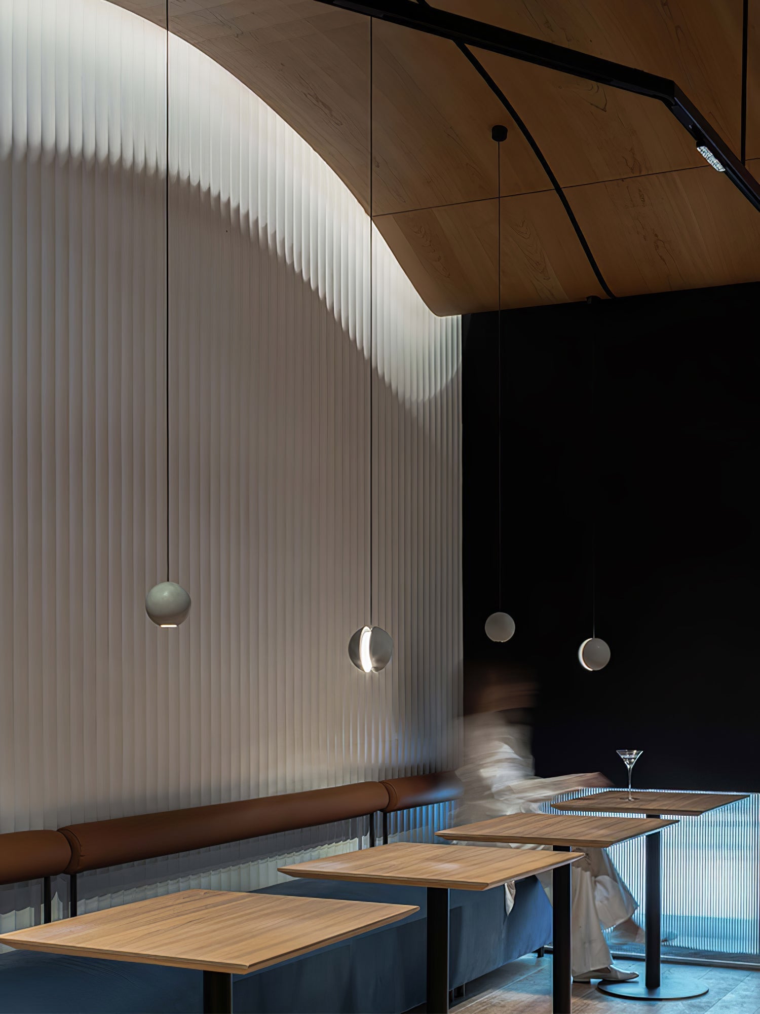 Umi Pendant Lamp Concrete Sphere Moon Minimalist-Neutral Decor
