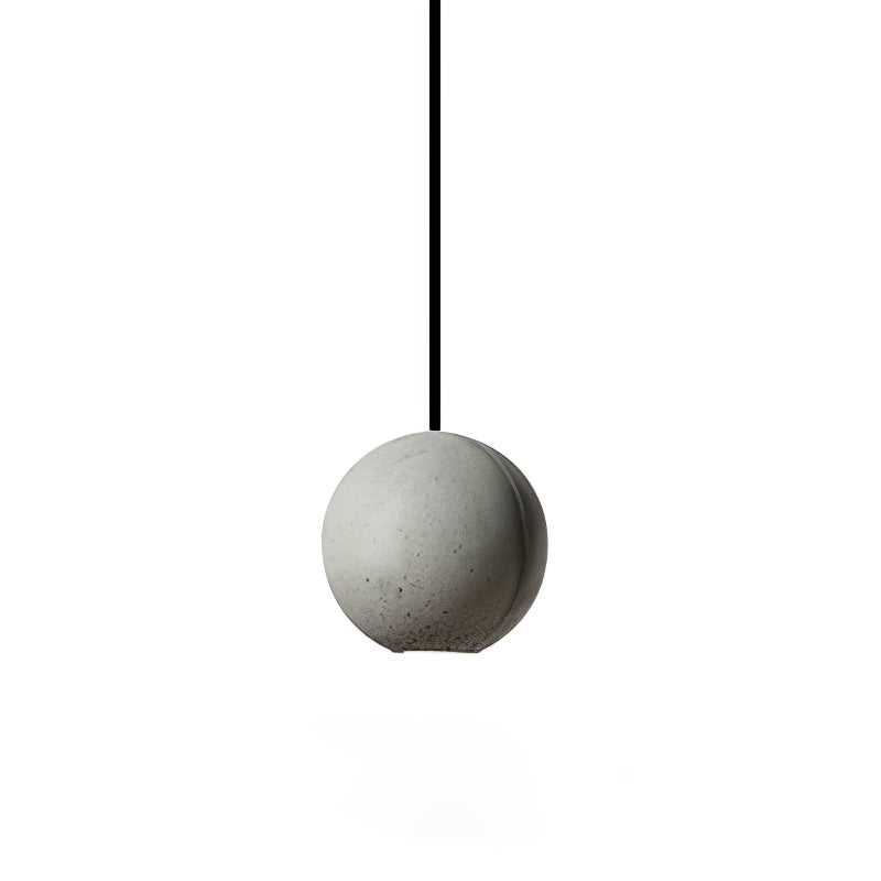 Umi Pendant Lamp Concrete Sphere Moon Minimalist-Neutral Decor