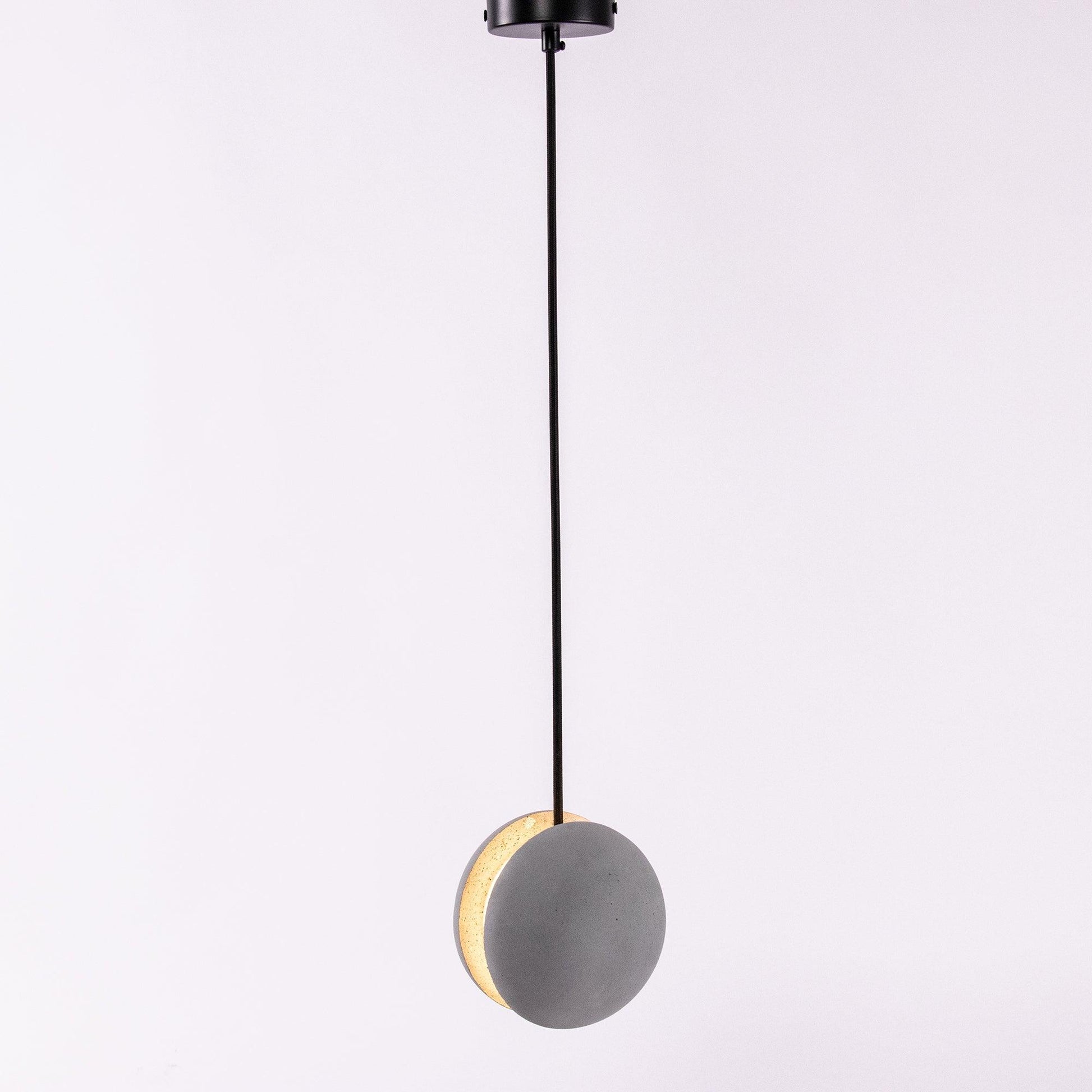 Umi Pendant Lamp Concrete Sphere Moon Minimalist-Neutral Decor