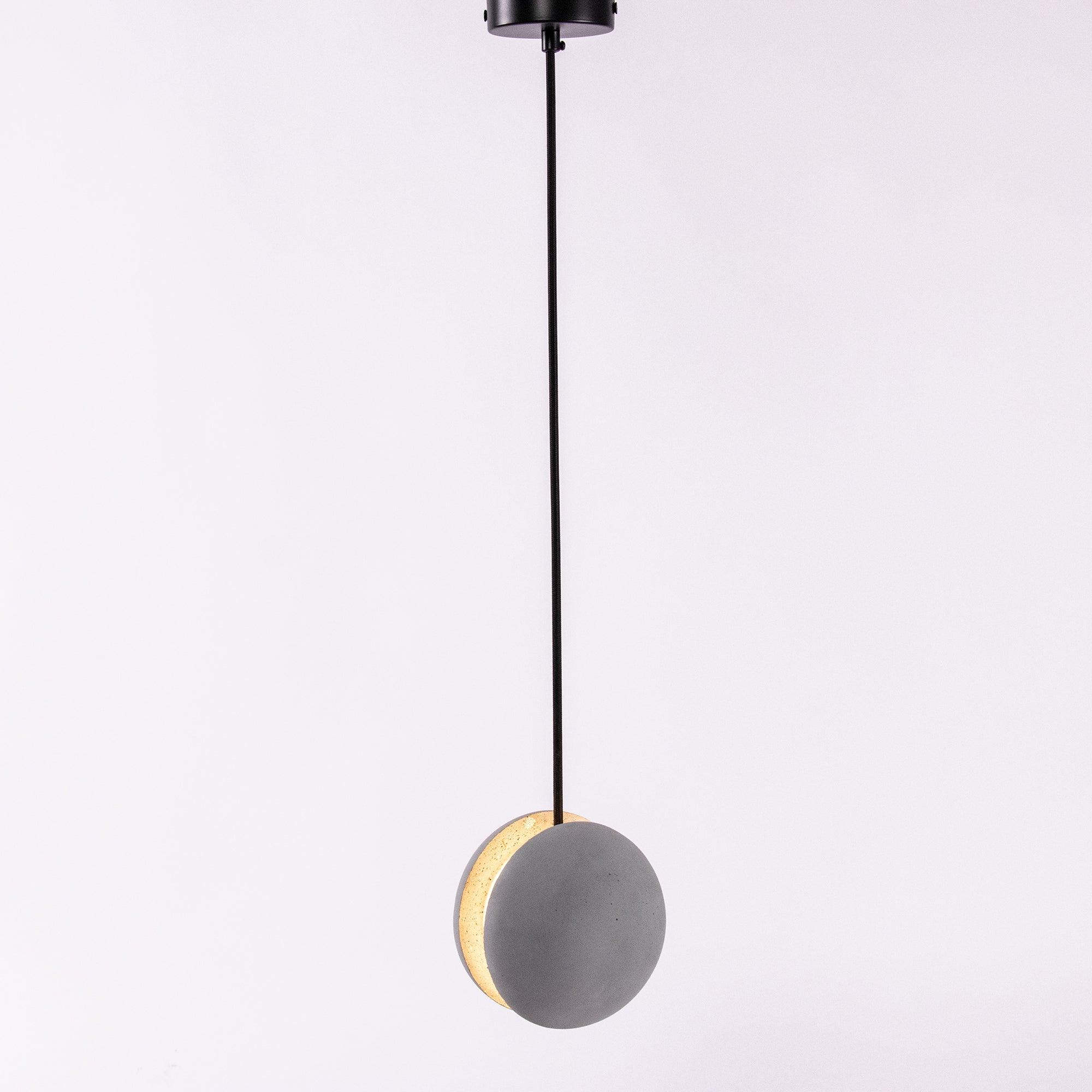 Umi Pendant Lamp Concrete Sphere Moon Minimalist-Neutral Decor