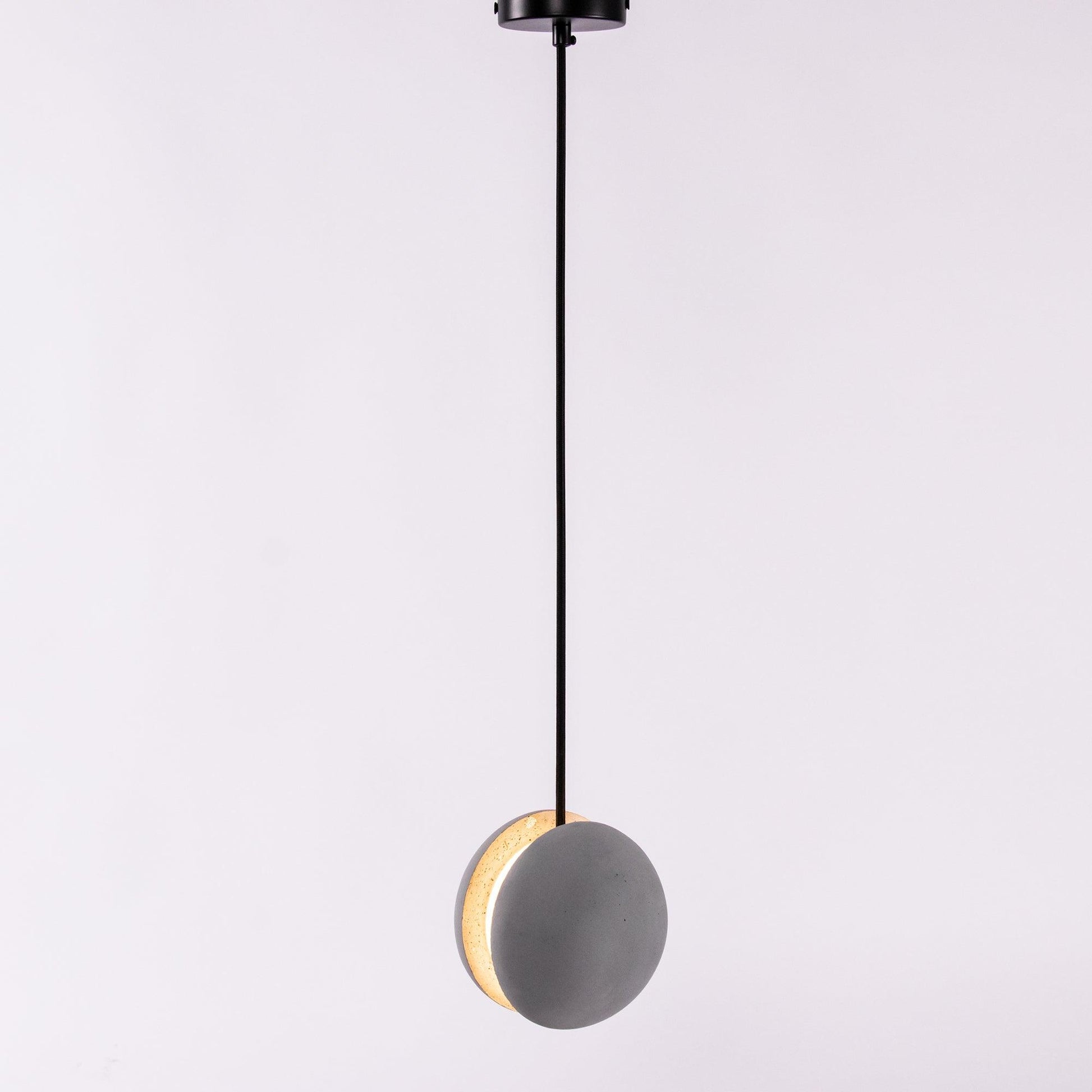 Umi Pendant Lamp Concrete Sphere Moon Minimalist-Neutral Decor