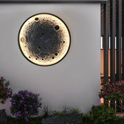 Rebellious Round Moon Modern Outdoor Wall Lights