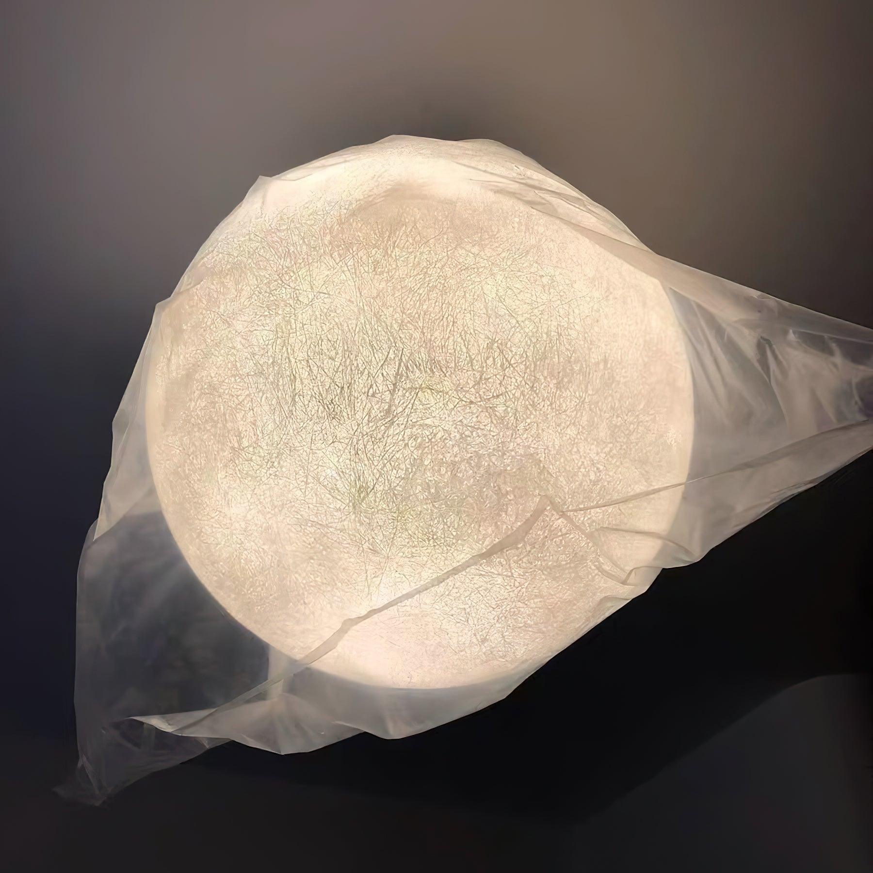 Lustra Pendant Lamp Moon Shaped for Living Room-Neutral Decor