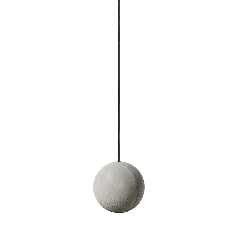 Umi Pendant Lamp Concrete Sphere Moon Minimalist-Neutral Decor