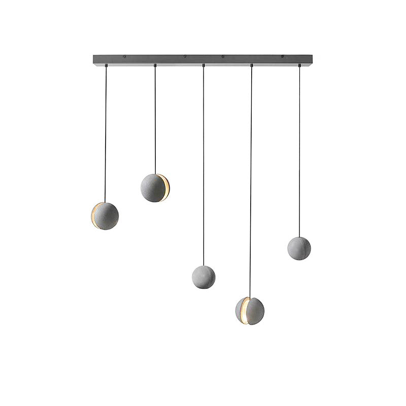 Umi Pendant Lamp Concrete Sphere Moon Minimalist-Neutral Decor