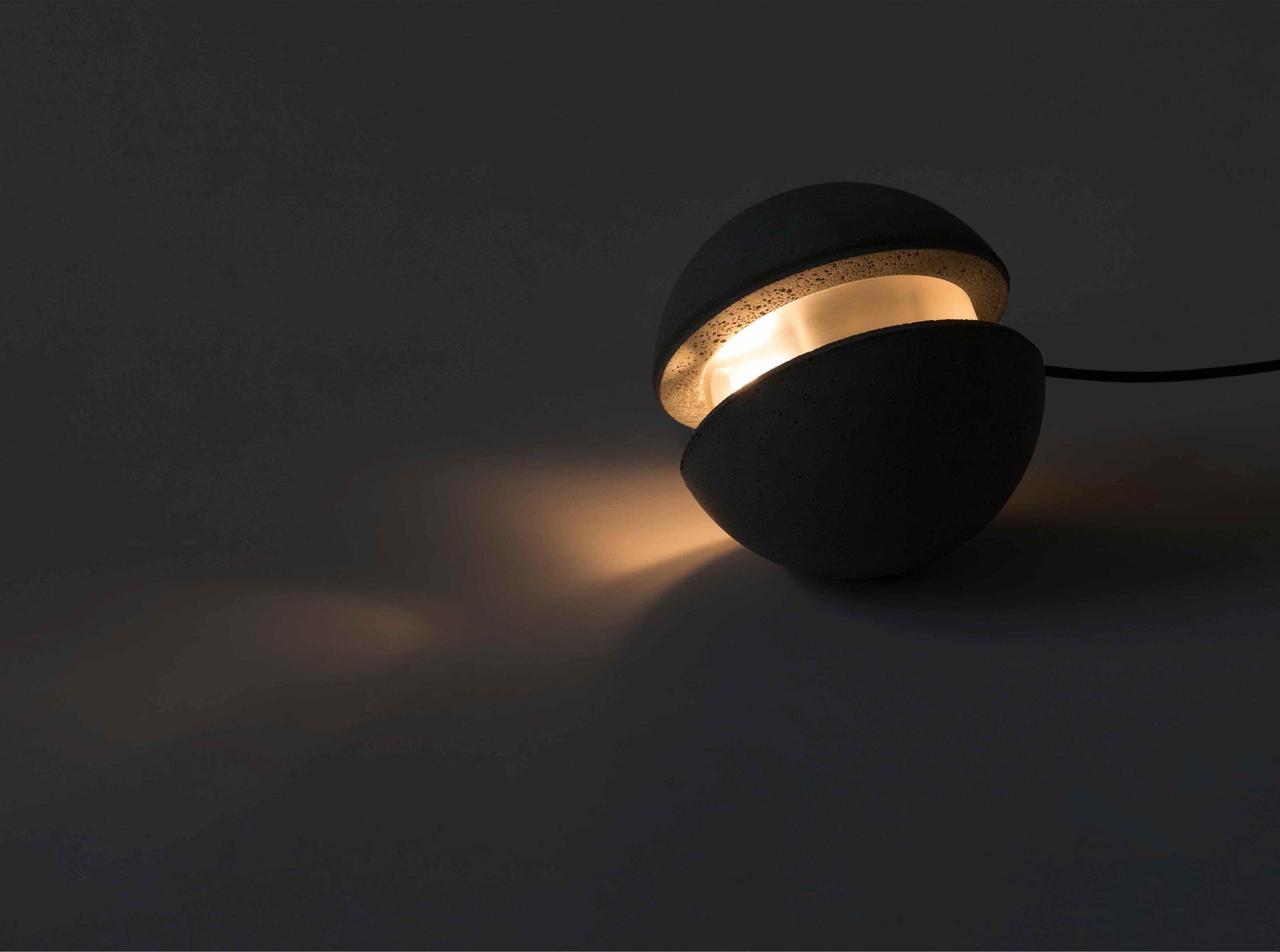 Umi Pendant Lamp Concrete Sphere Moon Minimalist-Neutral Decor