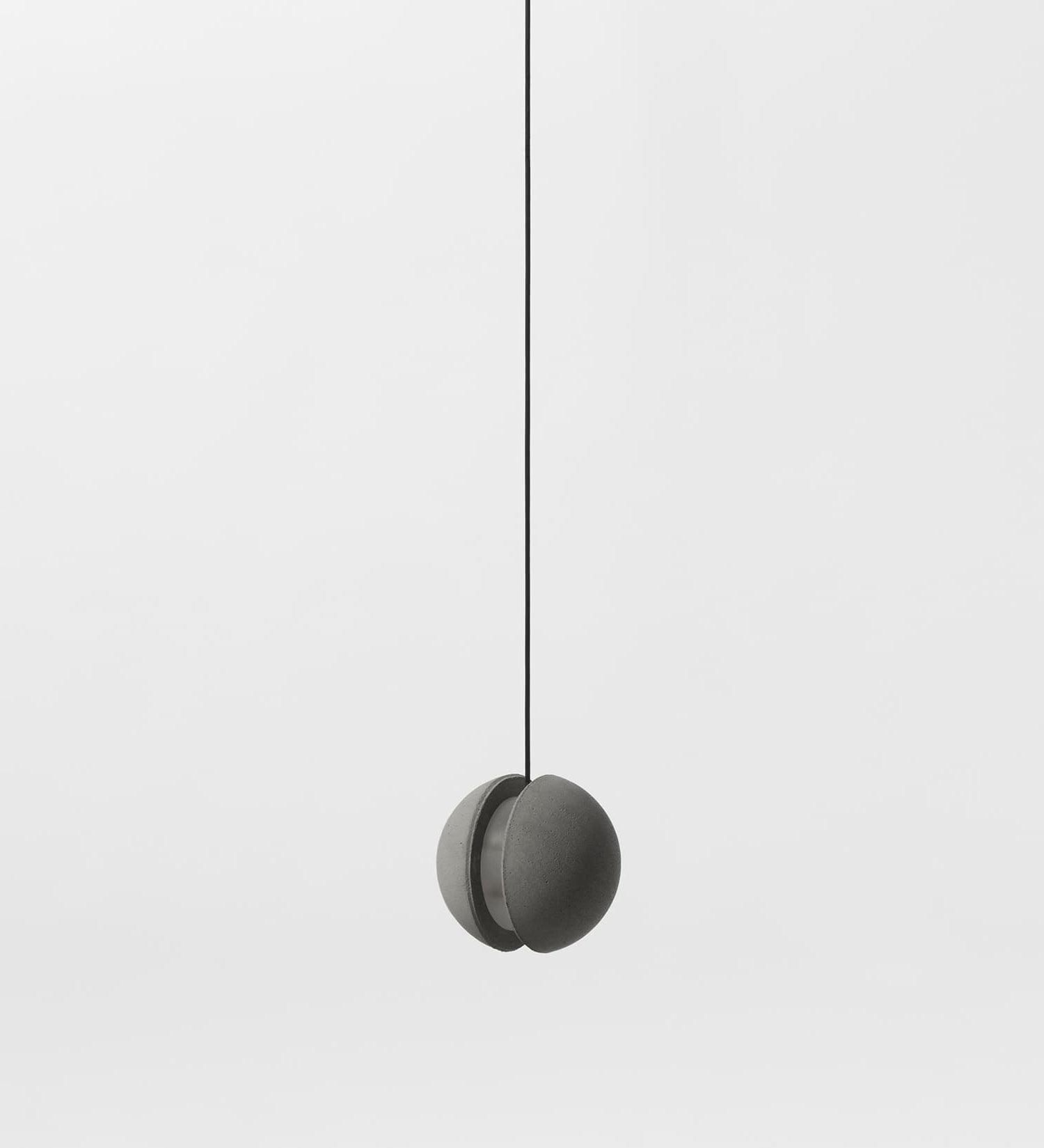 Umi Pendant Lamp Concrete Sphere Moon Minimalist-Neutral Decor