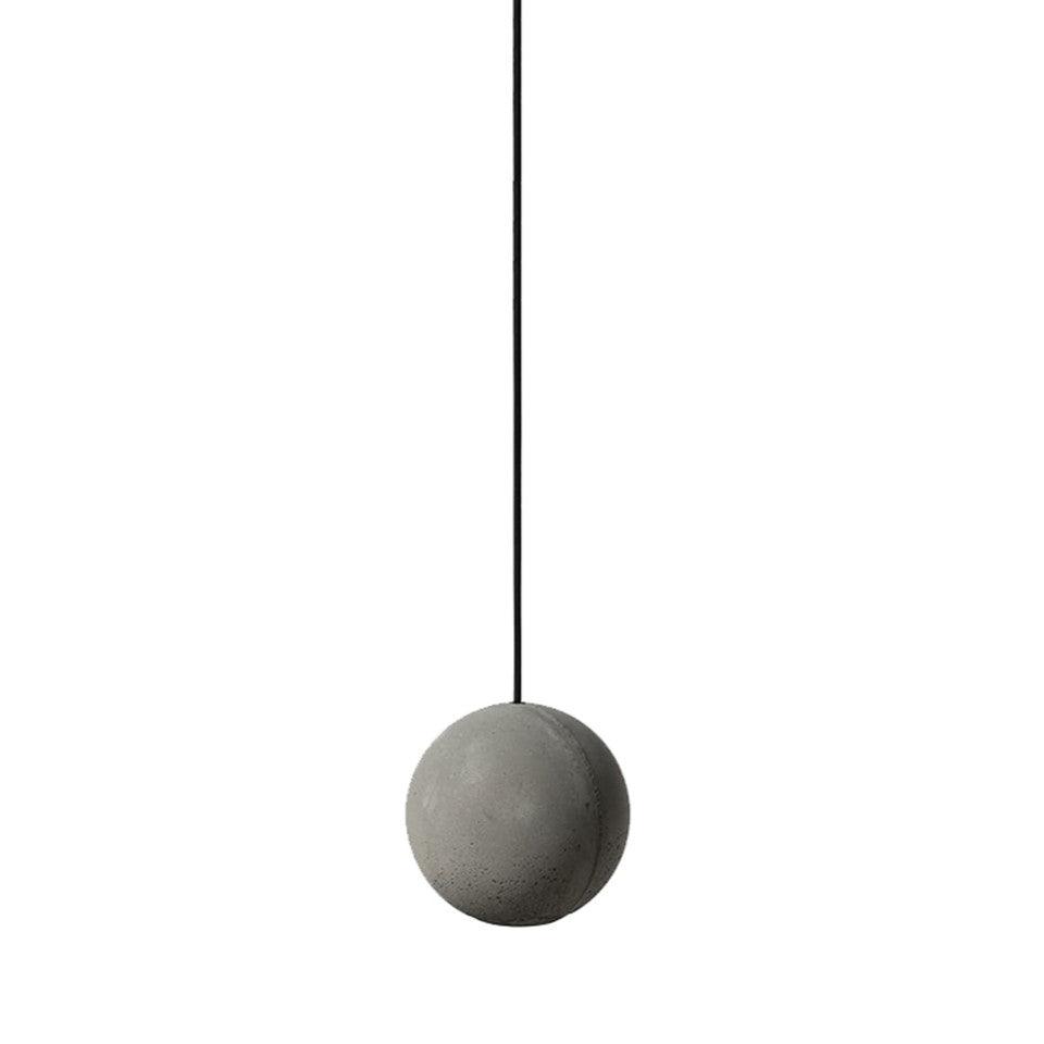 Umi Pendant Lamp Concrete Sphere Moon Minimalist-Neutral Decor