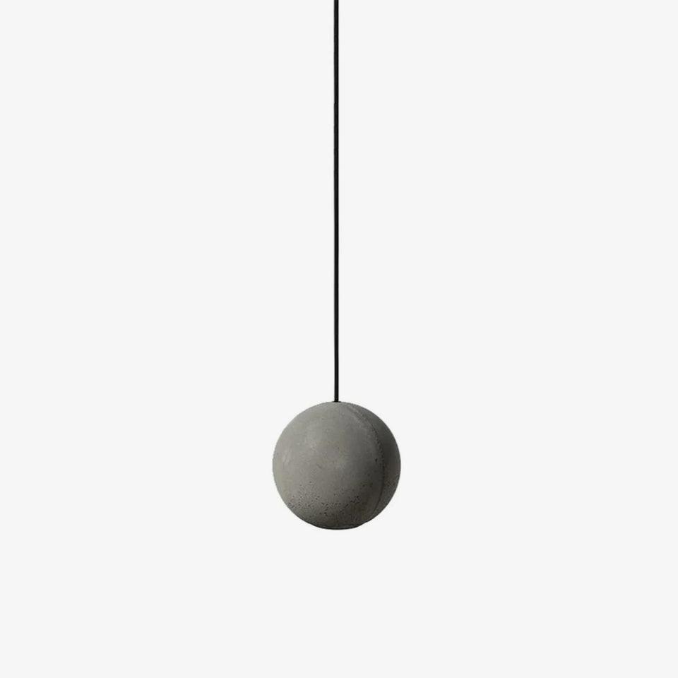 Umi Pendant Lamp Concrete Sphere Moon Minimalist-Neutral Decor