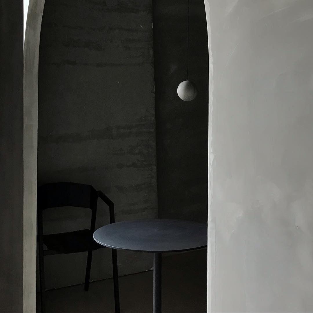 Umi Pendant Lamp Concrete Sphere Moon Minimalist-Neutral Decor