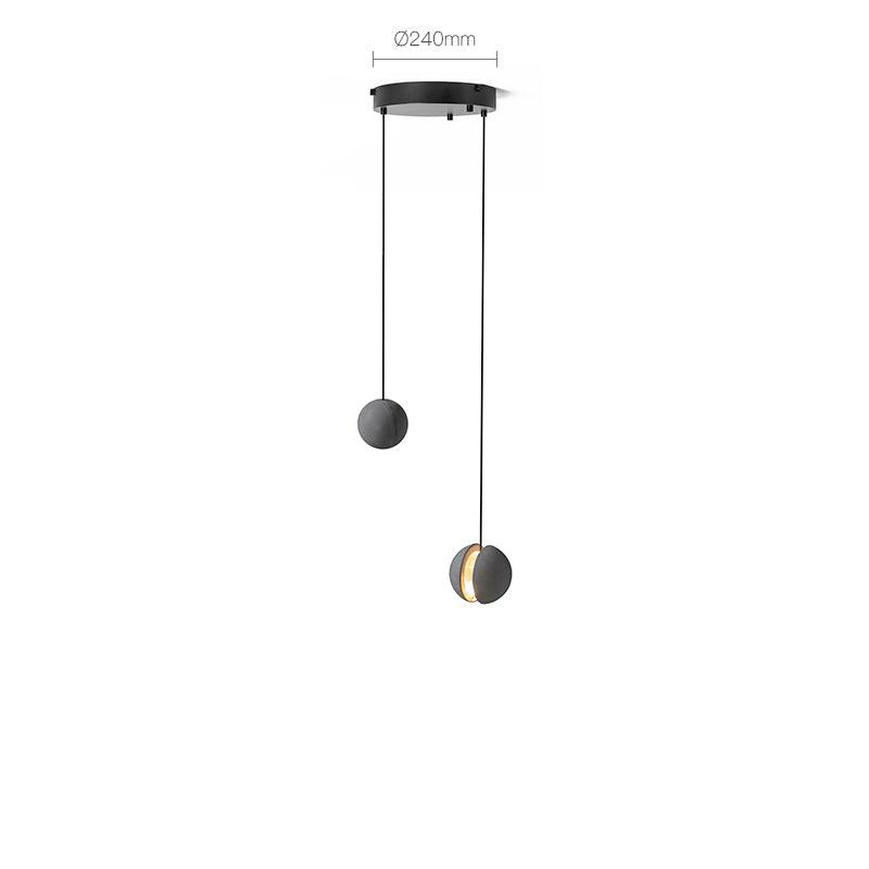 Umi Pendant Lamp Concrete Sphere Moon Minimalist-Neutral Decor