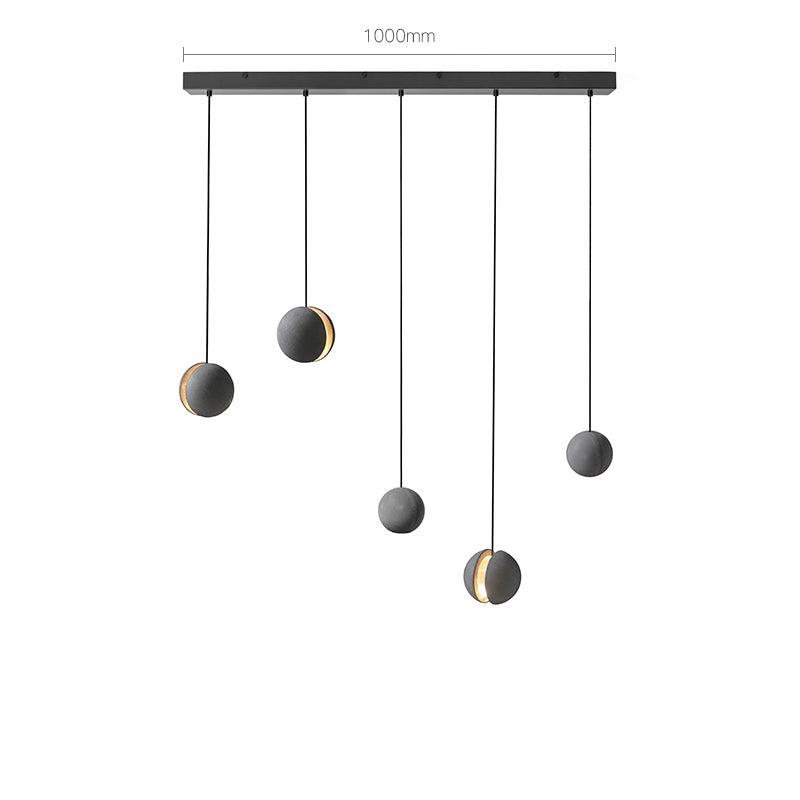 Umi Pendant Lamp Concrete Sphere Moon Minimalist-Neutral Decor