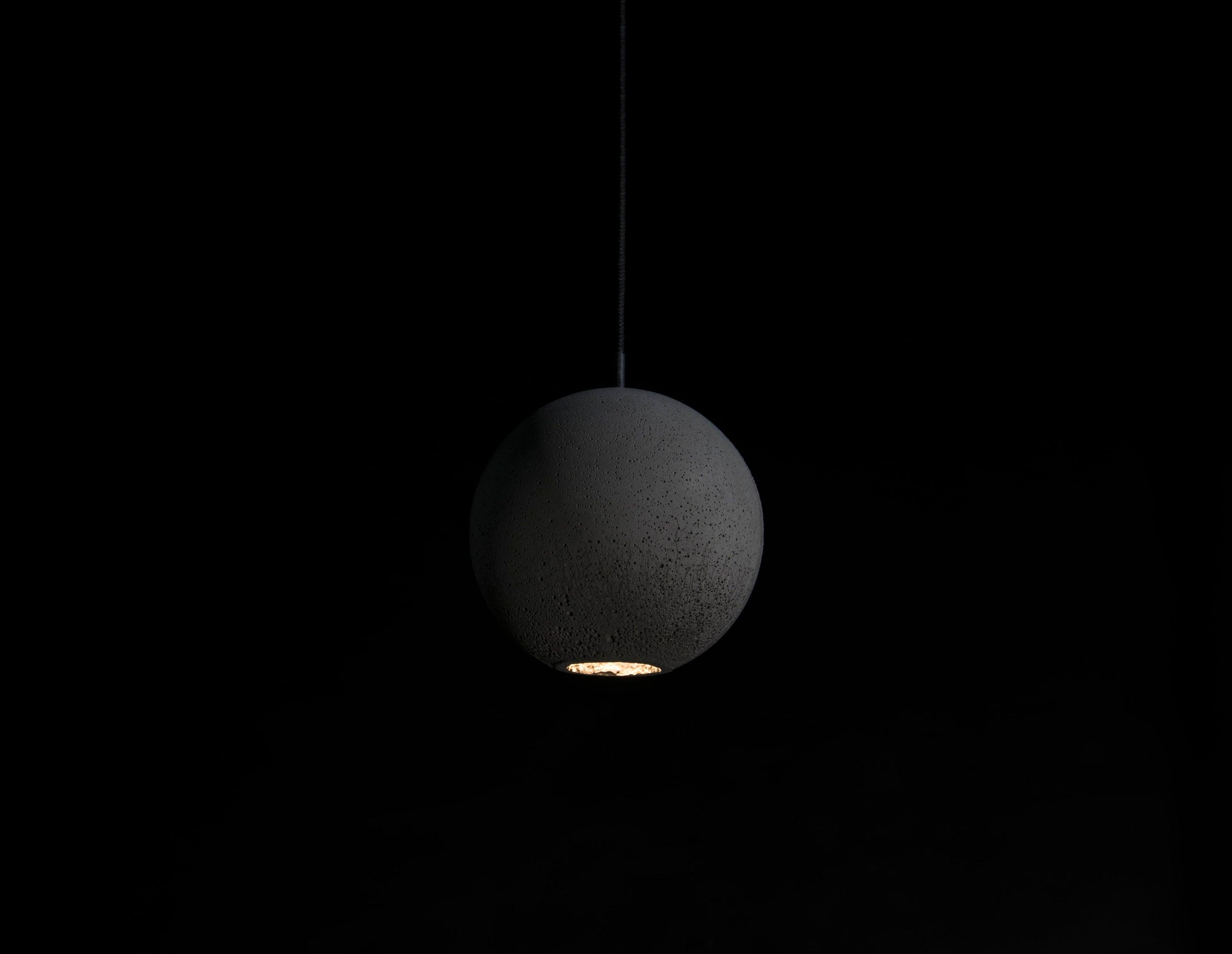 Umi Pendant Lamp Concrete Sphere Moon Minimalist-Neutral Decor