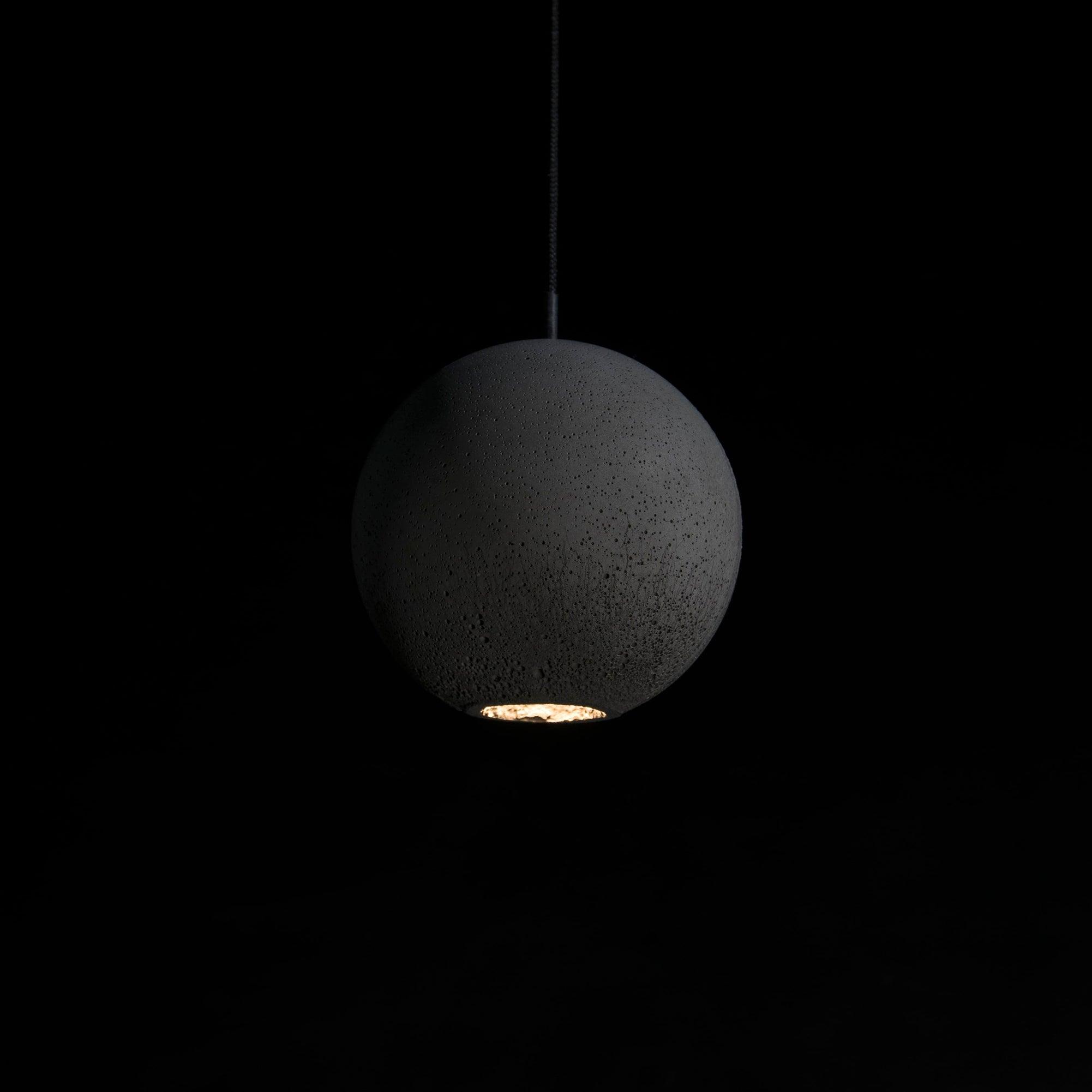 Umi Pendant Lamp Concrete Sphere Moon Minimalist-Neutral Decor