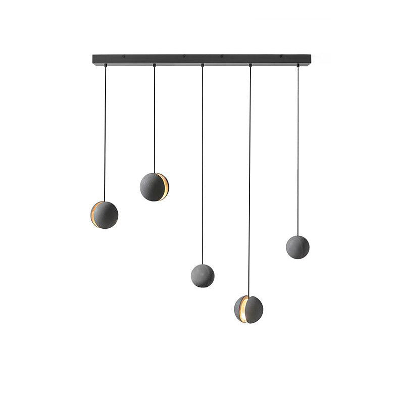 Umi Pendant Lamp Concrete Sphere Moon Minimalist-Neutral Decor
