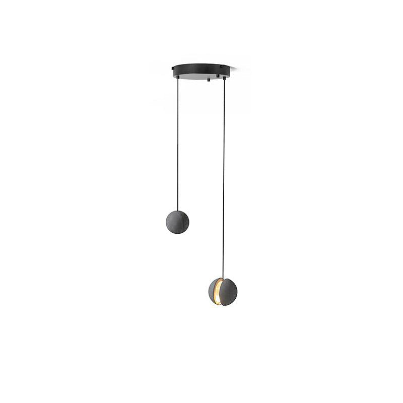 Umi Pendant Lamp Concrete Sphere Moon Minimalist-Neutral Decor