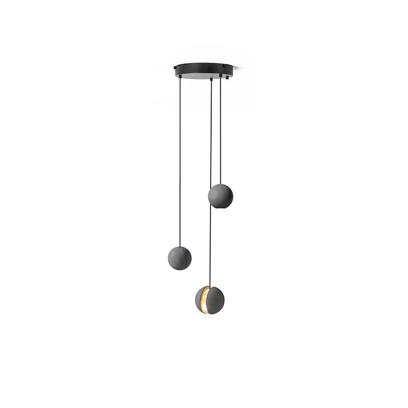 Umi Pendant Lamp Concrete Sphere Moon Minimalist-Neutral Decor