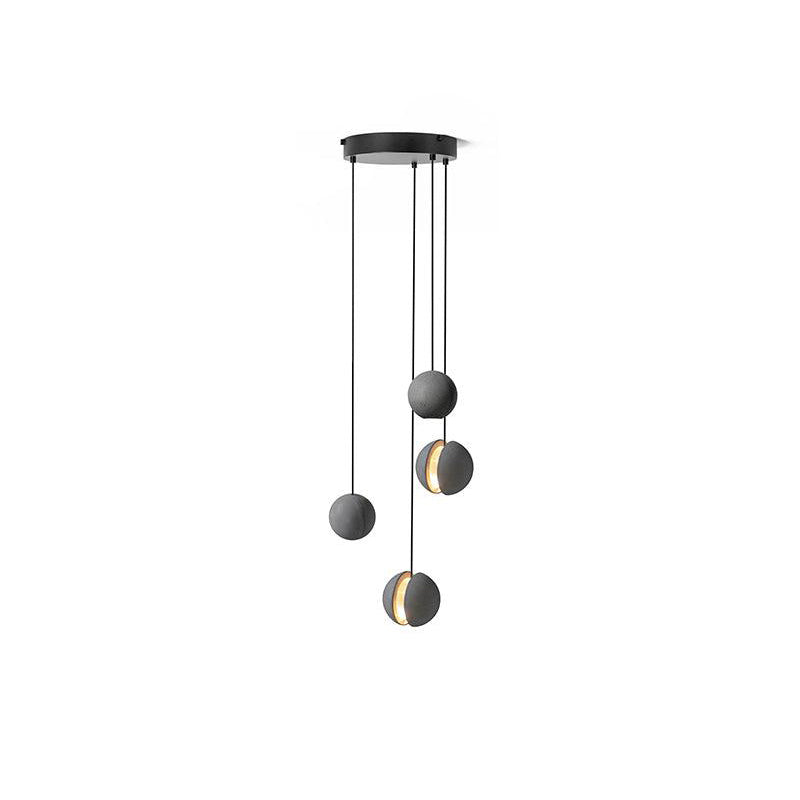 Umi Pendant Lamp Concrete Sphere Moon Minimalist-Neutral Decor