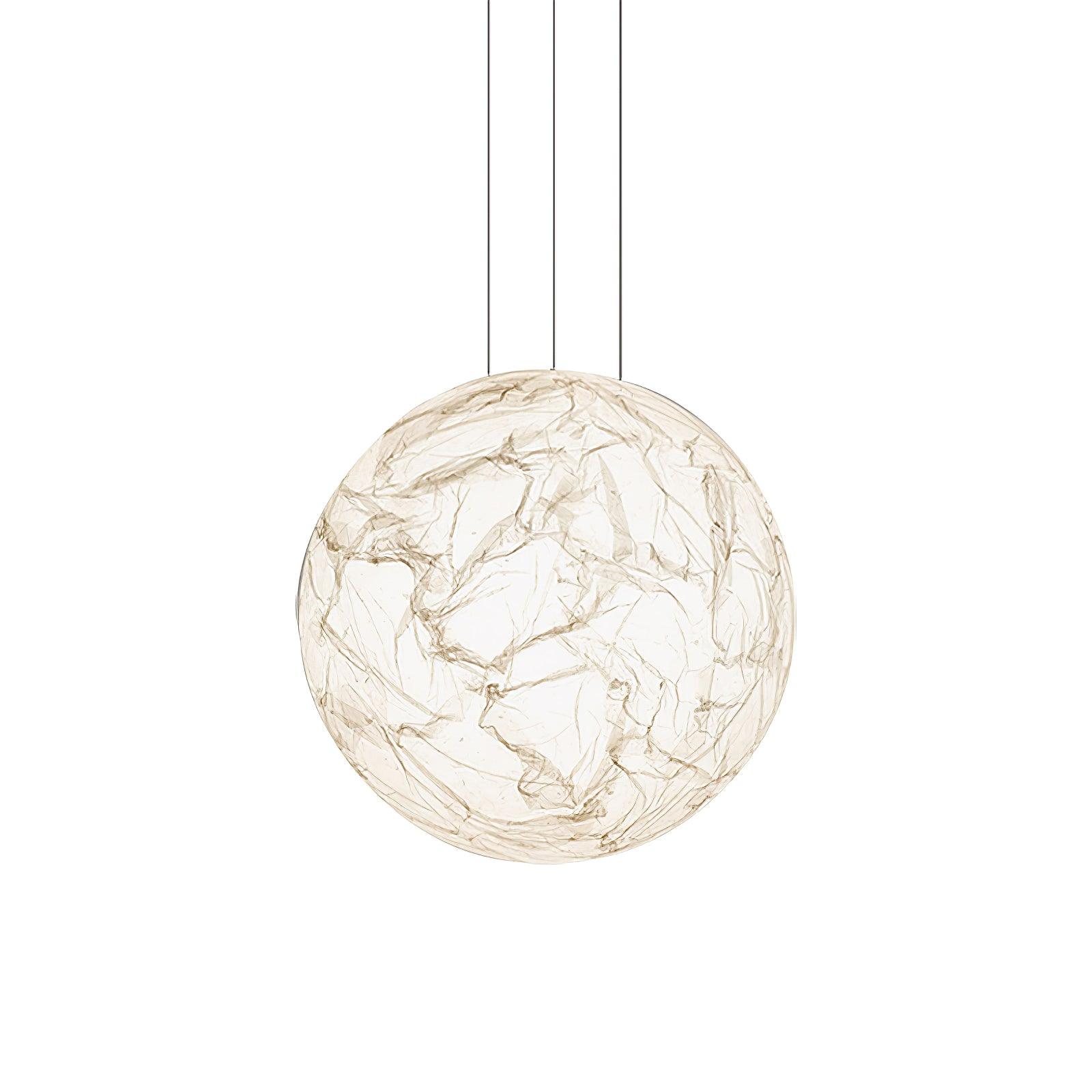 Globe Minimalist Silk Pendant Lamp-Neutral Decor