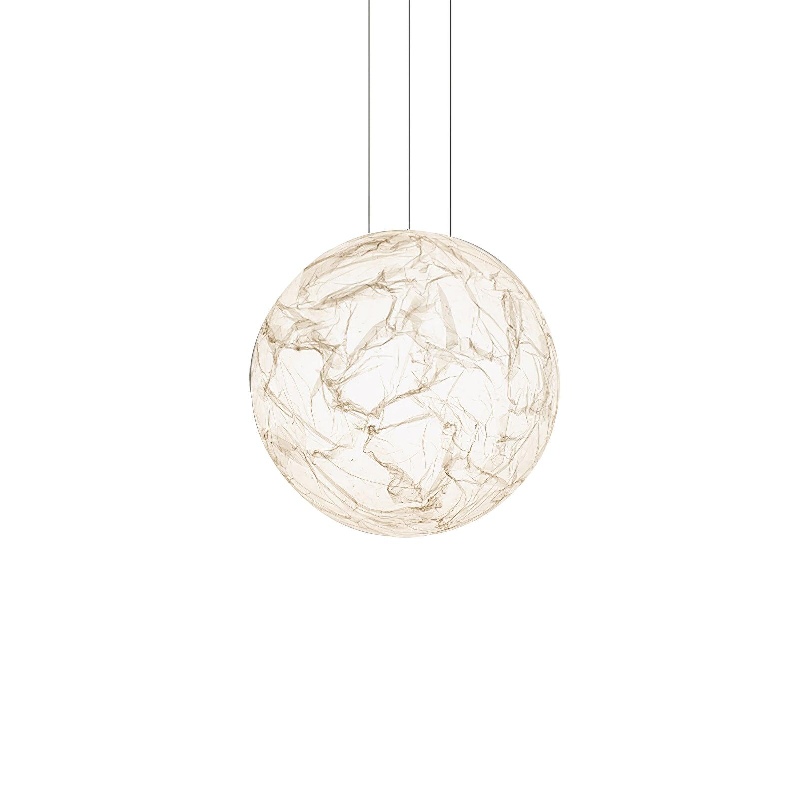 Globe Minimalist Silk Pendant Lamp-Neutral Decor