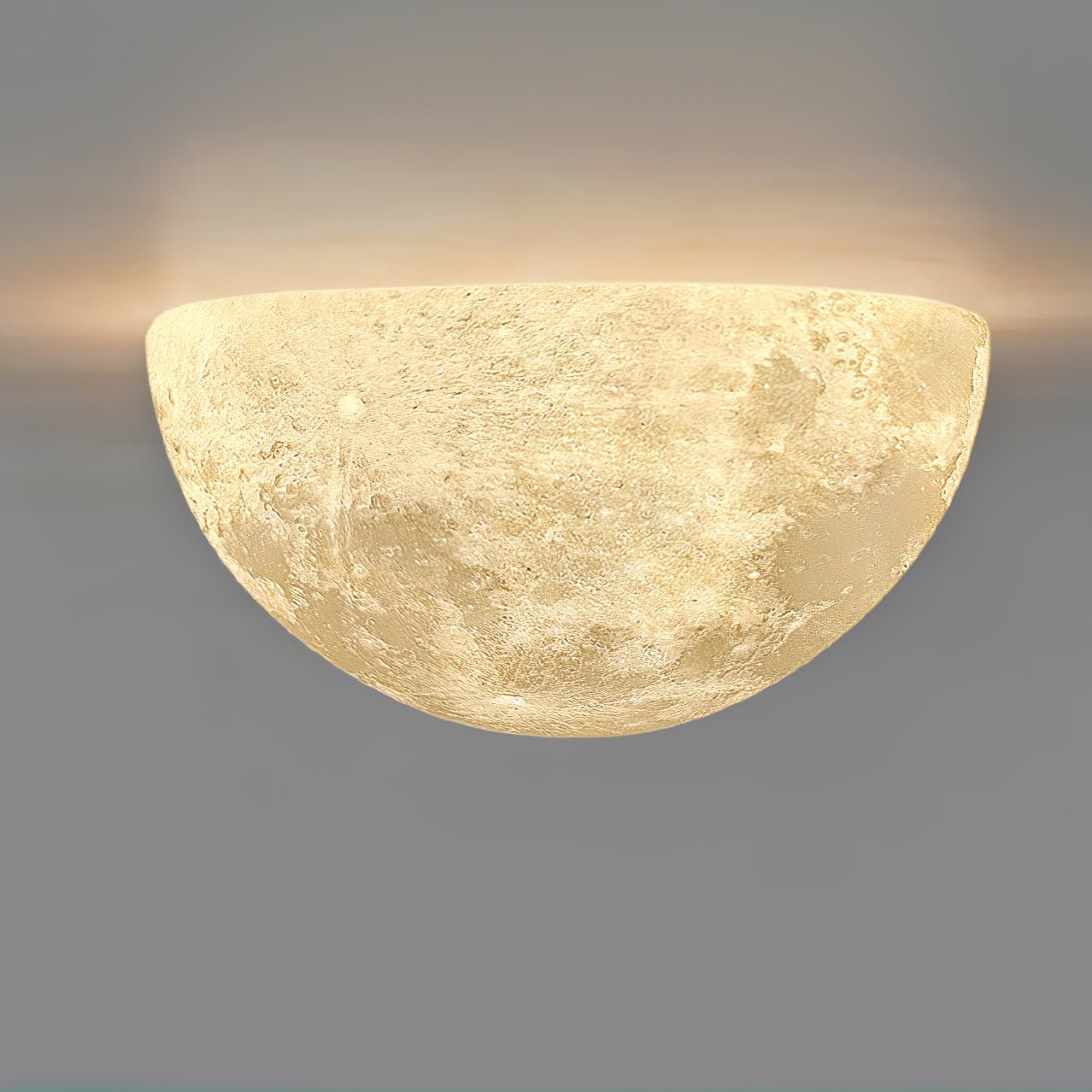 Brivel Nordic Art Moon 3D Plastic Wall Lamp-Neutral Decor