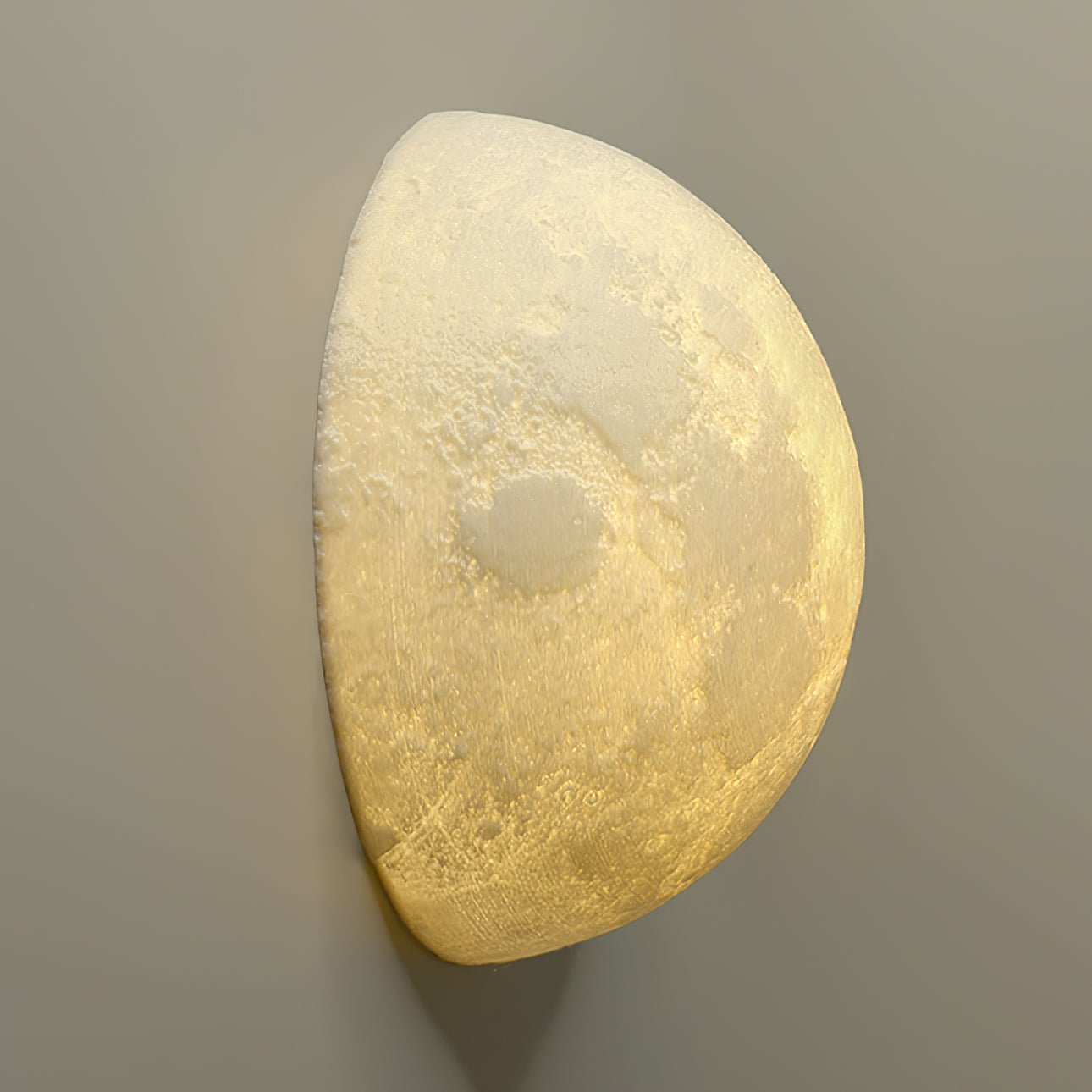 Brivel Nordic Art Moon 3D Plastic Wall Lamp-Neutral Decor