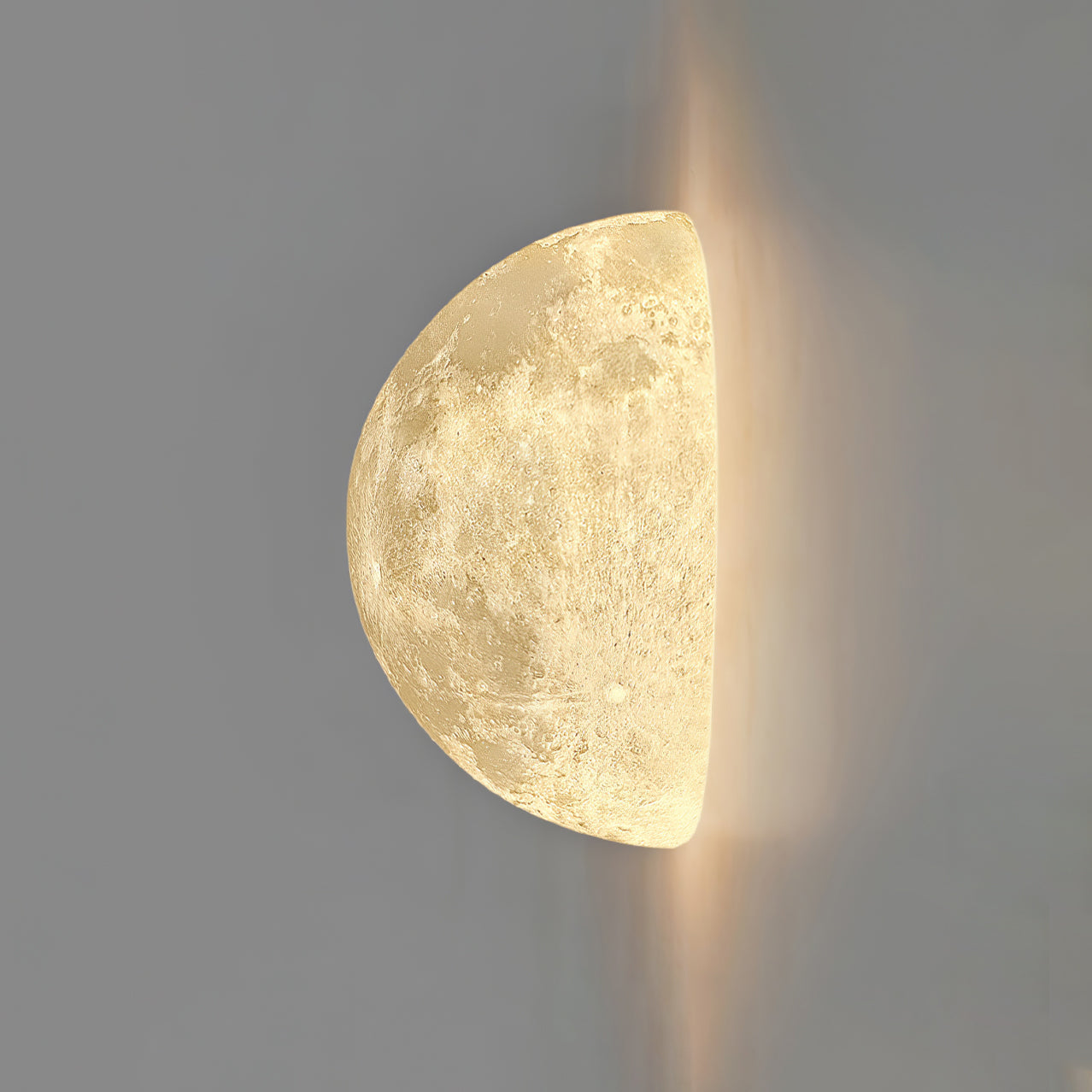Brivel Nordic Art Moon 3D Plastic Wall Lamp-Neutral Decor