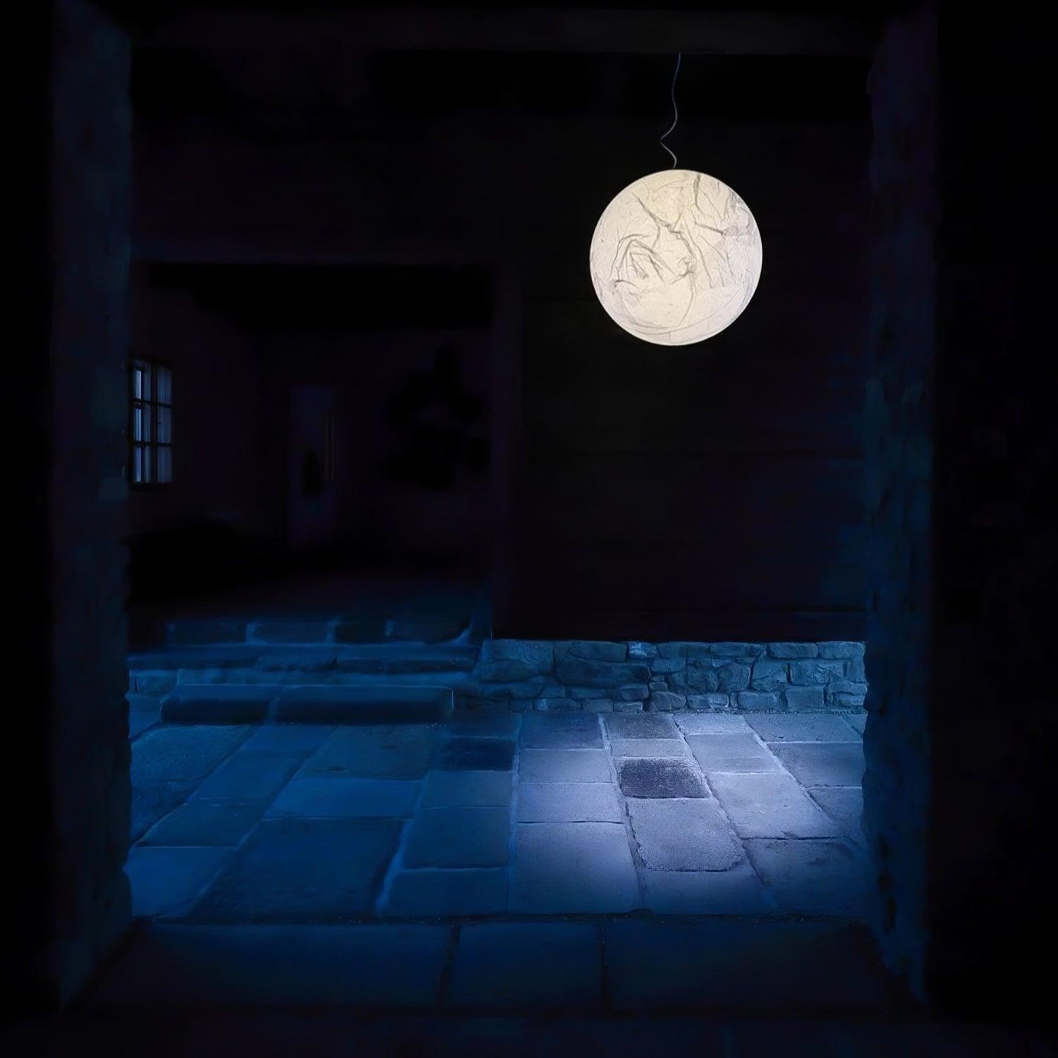 Globe Minimalist Silk Pendant Lamp-Neutral Decor