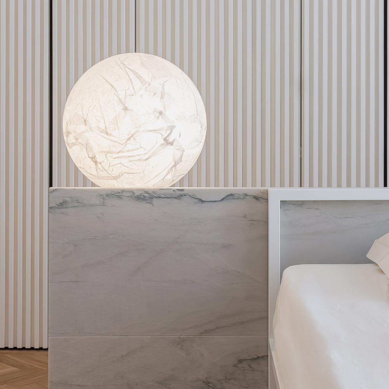 Globe Minimalist Silk Pendant Lamp-Neutral Decor
