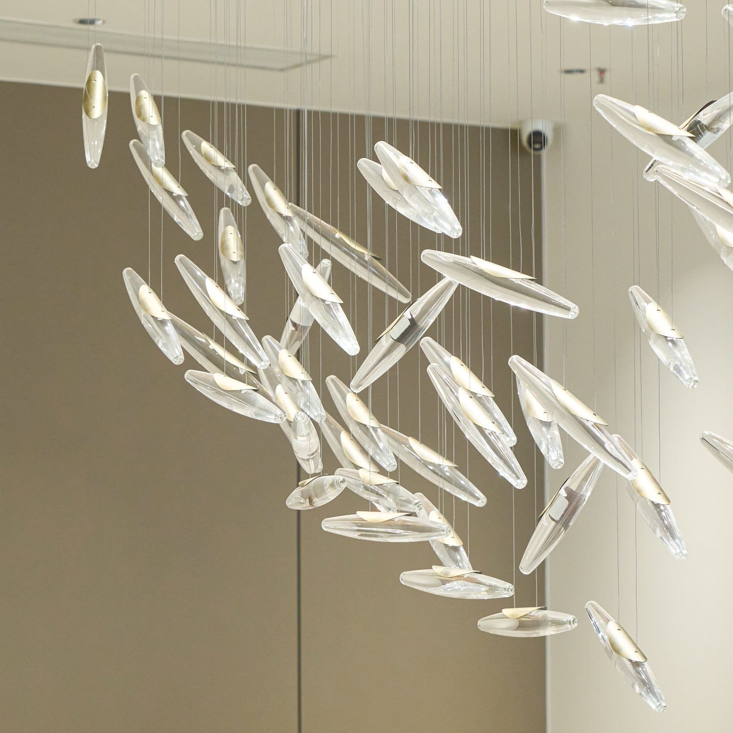 Hylor Luxury Moonlight Whispers Glass Chandelier-Neutral Decor