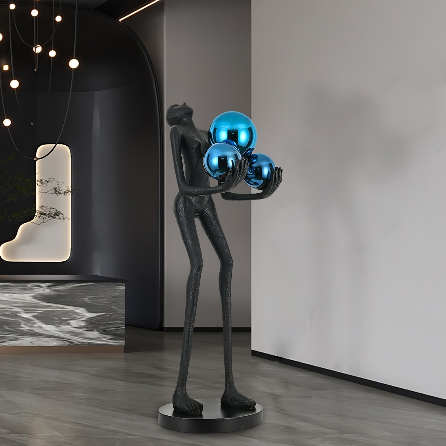 Erthearae Abstract Iron Floor Lamp-Neutral Decor
